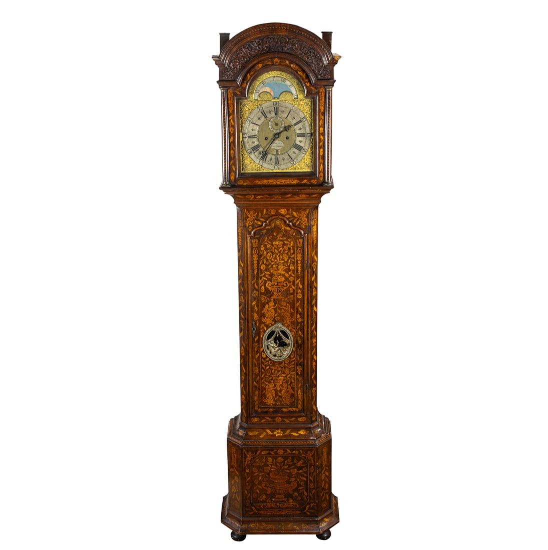 A Dutch Baroque floral marquetry longcase clock, P Paulus (1 of 4)