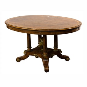 A French Napoleonic  gilt mounted table circa 1880