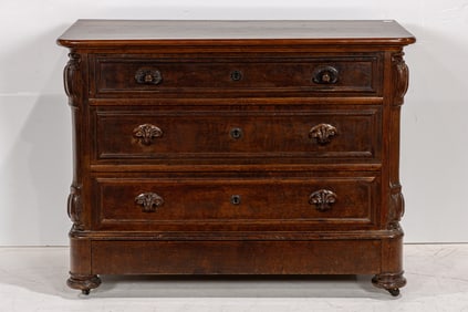 An American Victorian chest of drawers circa 1860