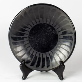 A San Ildefonso blackware plate