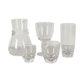 A group of Steuben glass stemware
