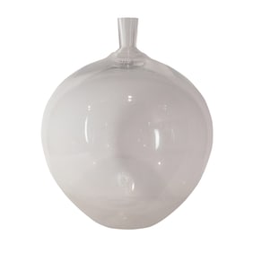 An Ingeborg Lundin for Orrefors glass 'Apple' vase, engraved 'gallery 85, orrefors 957515, Ingborg