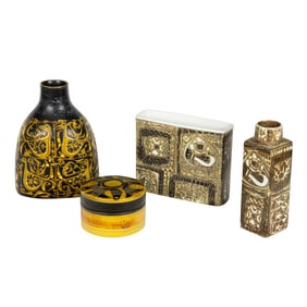 A group of Niels Thorsson art pottery 'Bacca' vases for Alumnia and Royal Copenhagen