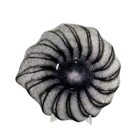 A Shelburne Slack studio art glass plate