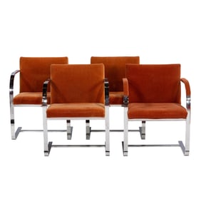 A set of four Thonet Industries BRNO chairs