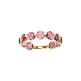 A tourmaline and 18k gold ring