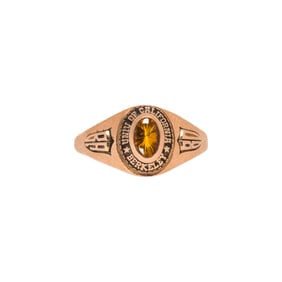 A 14k gold UC Berkeley class ring