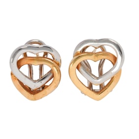 A pair of Carino 18k bi-color gold earrings
