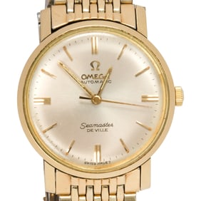 An Omega 14k gold SeaMaster De Ville wristwatch