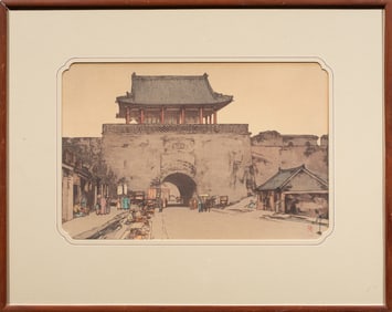 Hiroshi Yoshida (1876-1950) - Dainan Gate In Mukden