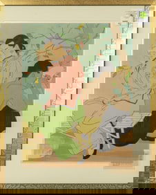 Paul Jacoulet (1896-1960) - La Soupe Aux Huitres/Chinois