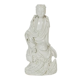 A Chinese Dehua figure of Guanyin
