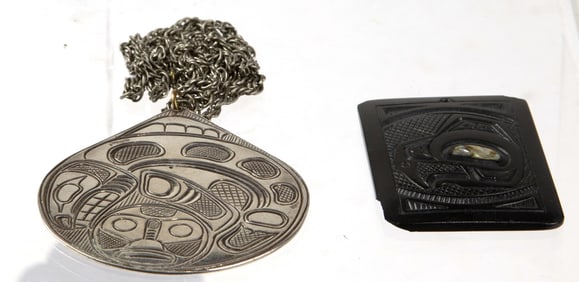 Two Northwest Coast jewlery items