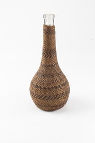 A Native American basket bottle