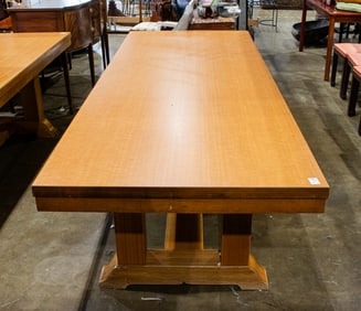 A large Arts and Crafts dining table circa 1920