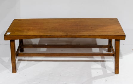 A Modern Farmhouse style wood coffee table
