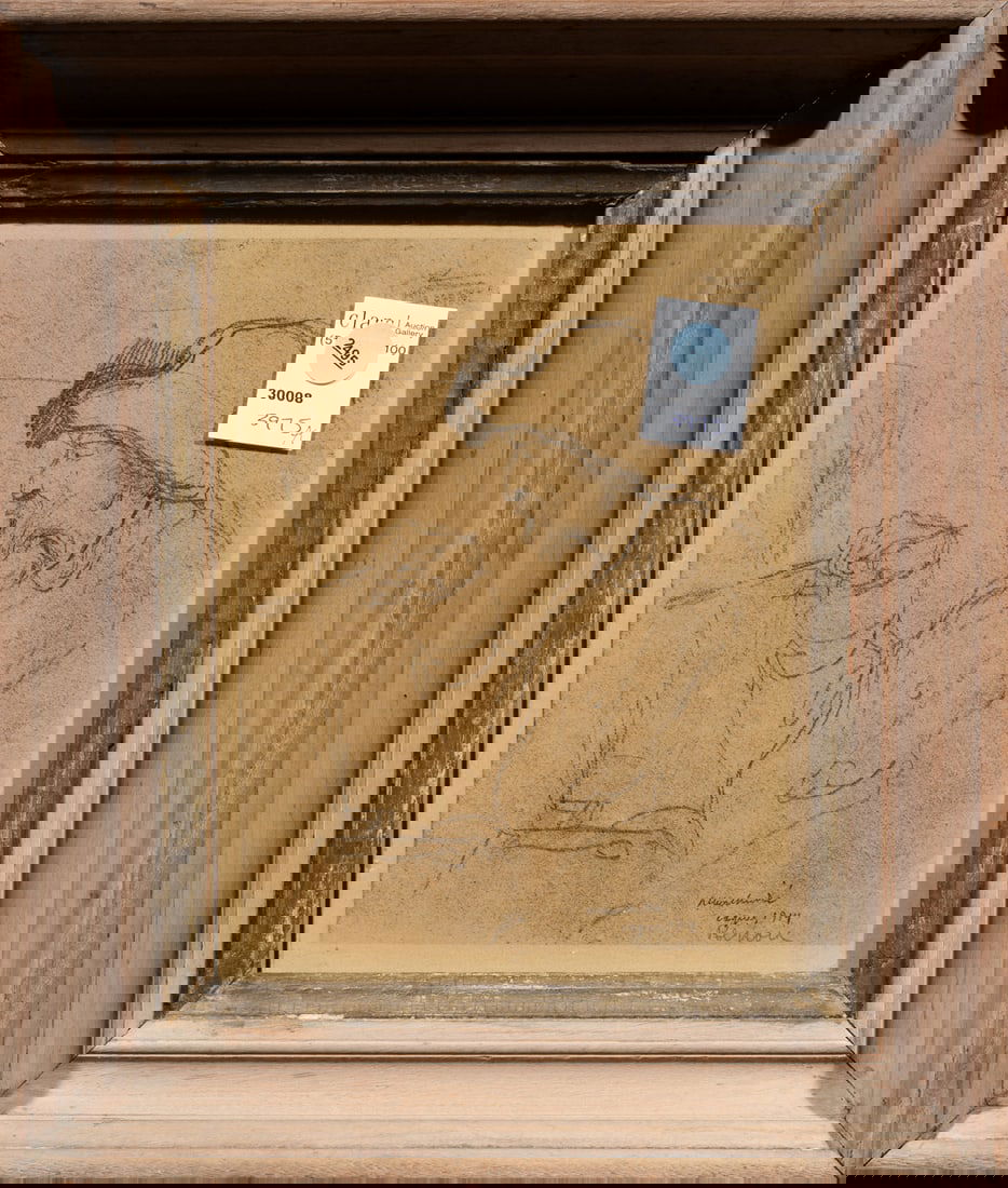 Print, After Albert Andre: After Albert Andre (French, 1869-1954), Portrait of Renoir, lithograph, overall (with frame): 14"h x 12"w