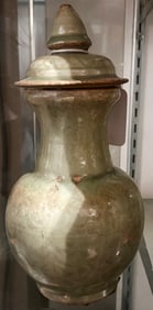A Chinese Longquan celadon glazed urn