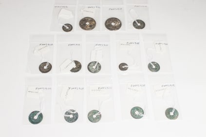 A group of Chinese bronze coin