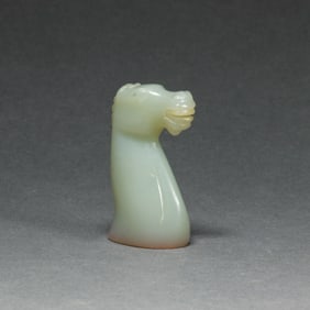 A Chinese celadon jade seal