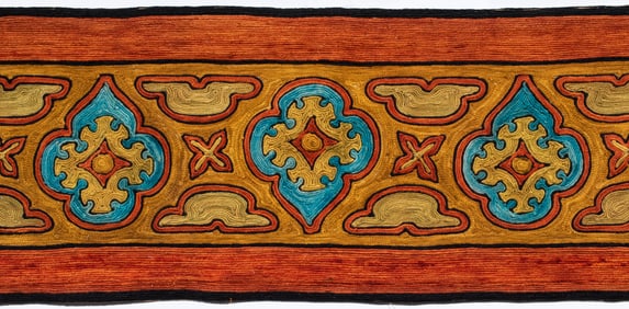 An Asian embroidered panel