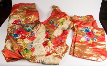 A Japanese wedding kimono