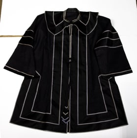 A Chinese black ground robe