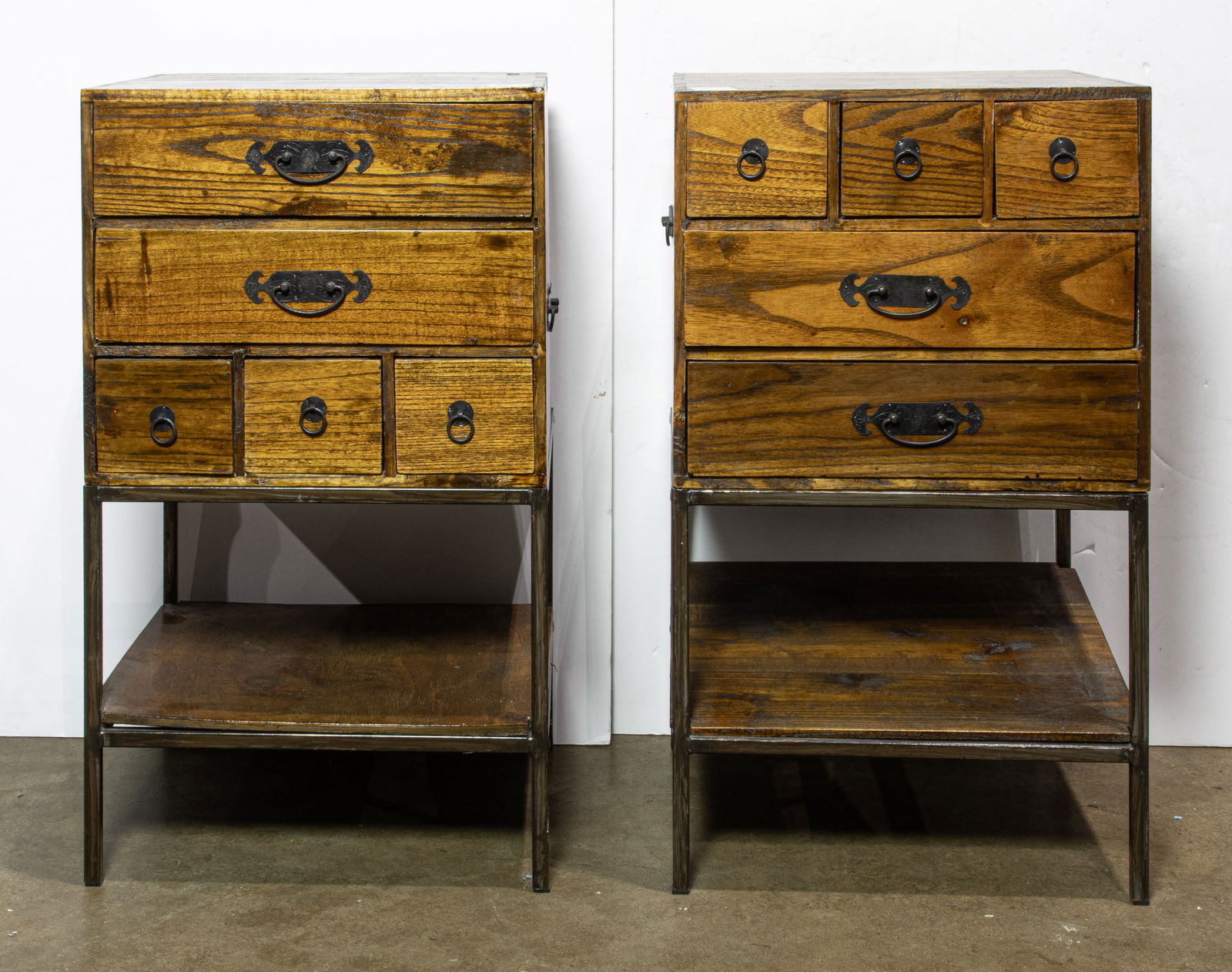 A pair of Chinese hardwood cabinets (1 of 1)