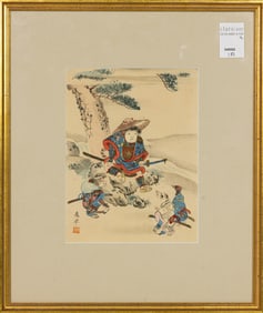 (lot of 2) Japanese woodblock prints
