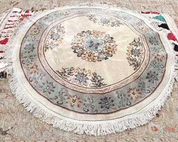 A Chinese sculpted carpet