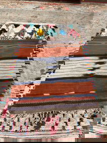 A flatweave tribal carpet