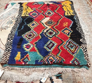 A contemporary Moroccan carpet
