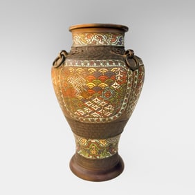 Japanese Cloisonne Bronze Vase