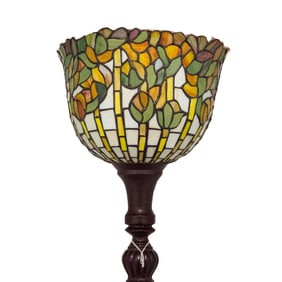 Tiffany-Style Stained Glass Floor Lamp