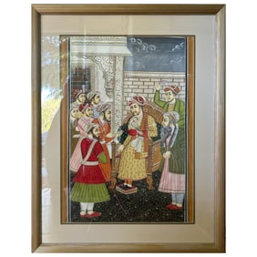 Vintage India Mughal painting