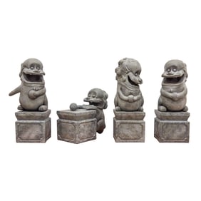 Set of Contemporary Lions Sculpture by Guodong