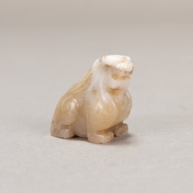 Early Chinese Jade Carving of Mythical Beast