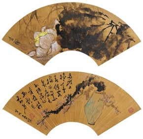 After Li Shan (1686-1762) and Huang Shen (1687-1772), Lotus and Plum