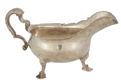 A European sterling sauceboat