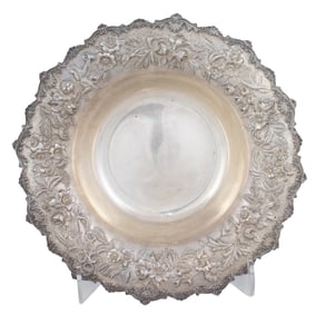 A S Kirk & Son floral repousse sterling bowl