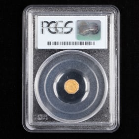 California Fractional gold 25 cent PCGS MS62 (BG-705)