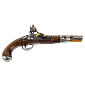 An S. North flintlock pistol
