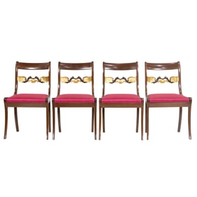 A set of four Federal side chairs circa, 1810
