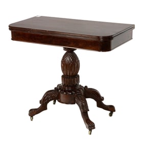 A Federal style flip top table