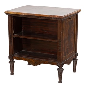 A Neoclassical style marble top bookstand, circa 1900
