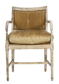 A French Neoclassical armchair, circa 1850