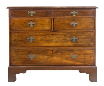 A George II style mahogany chest of drawers