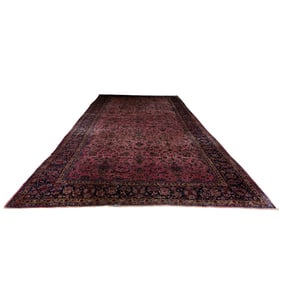 A large Persian Sarouk carpet