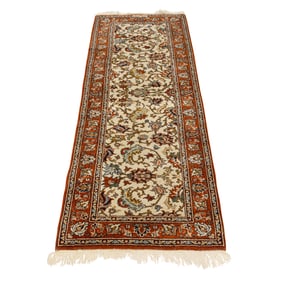 A signed Persian Tabriz runner