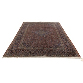 An antique Lavar Kerman carpet